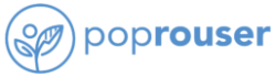 poprouser logo blue transparent